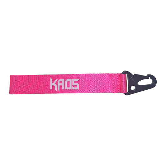 Kaos Premium Rubber 3D Print Key Clip - Pink