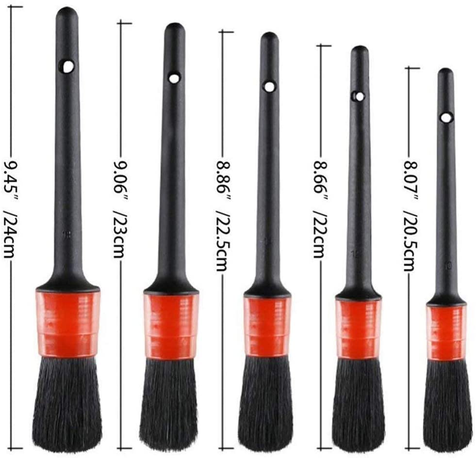 5 Pack Detailing Brush - Varied Sizes