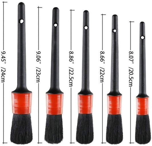 5 Pack Detailing Brush - Varied Sizes