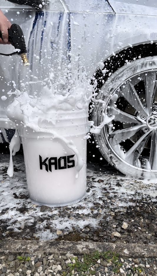 Kaos 20L Clear Wash Bucket with Grit Guard